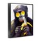 Stupell Industries Cool Monkey with Disco Banana Framed Giclee By Kamdon Kreations